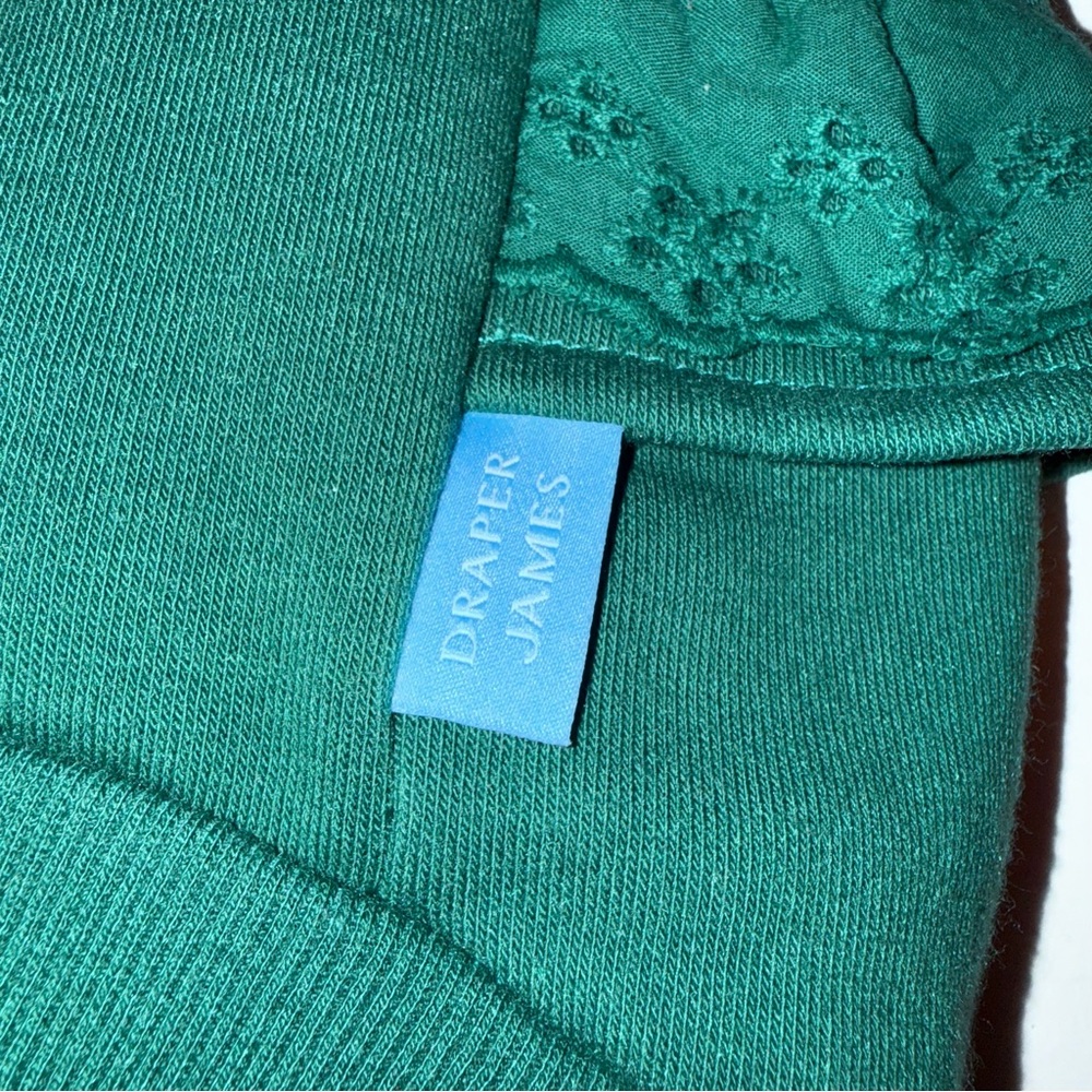 🆕 Draper James Green Dog Ruffle Sweatshirt - Picture 3 of 7